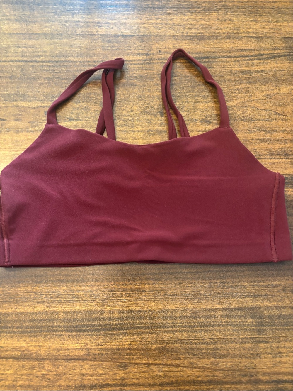 all in motion Maroon Double-Strap Sports Bralette